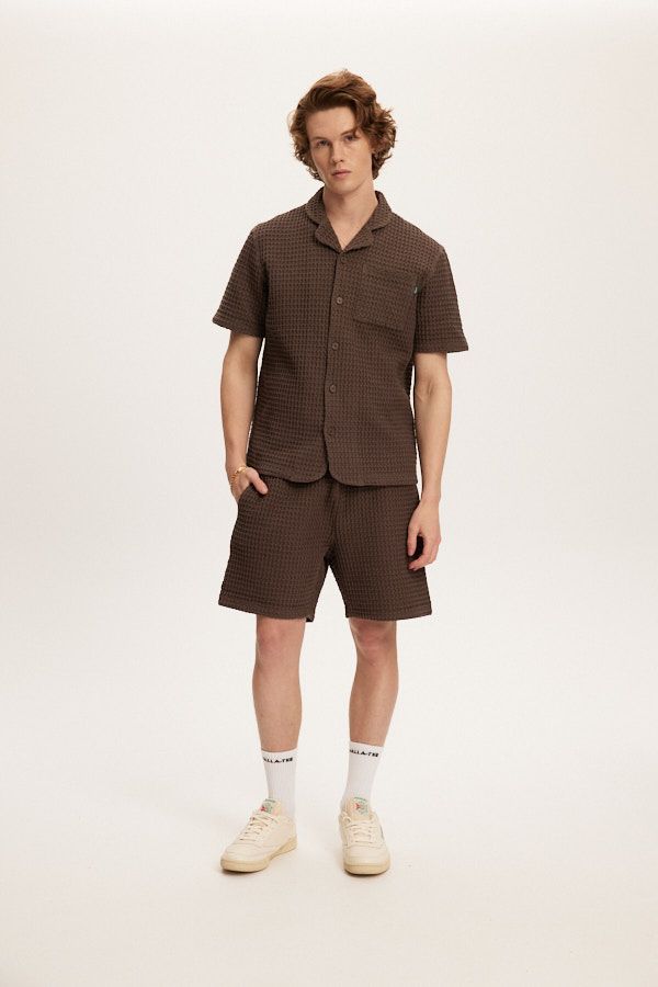 Kuwalla-Tee Heavy Waffle Shirt - Charcoal