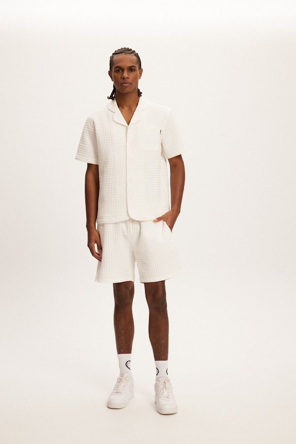 Kuwalla-Tee Heavy Waffle Shorts - White