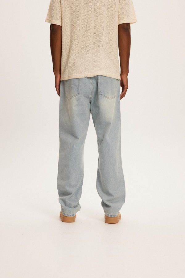 Kuwalla-Tee Baggy Denim - Light Blue