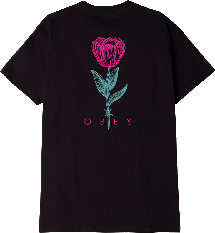 Obey Barbwire Flower Classic T-Shirt