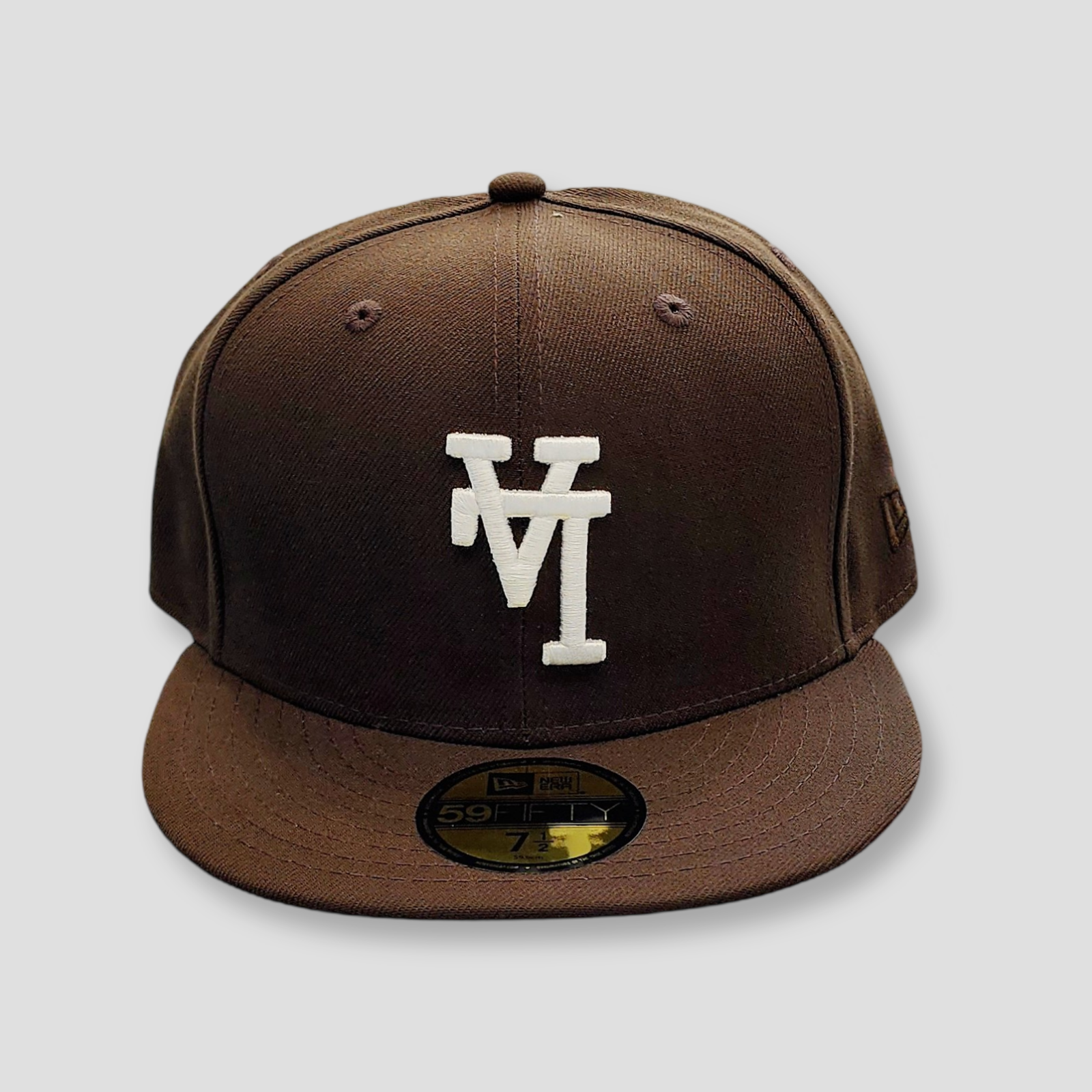 New Era X Legit Kicks LA Upside Down Fitted Hat Brown