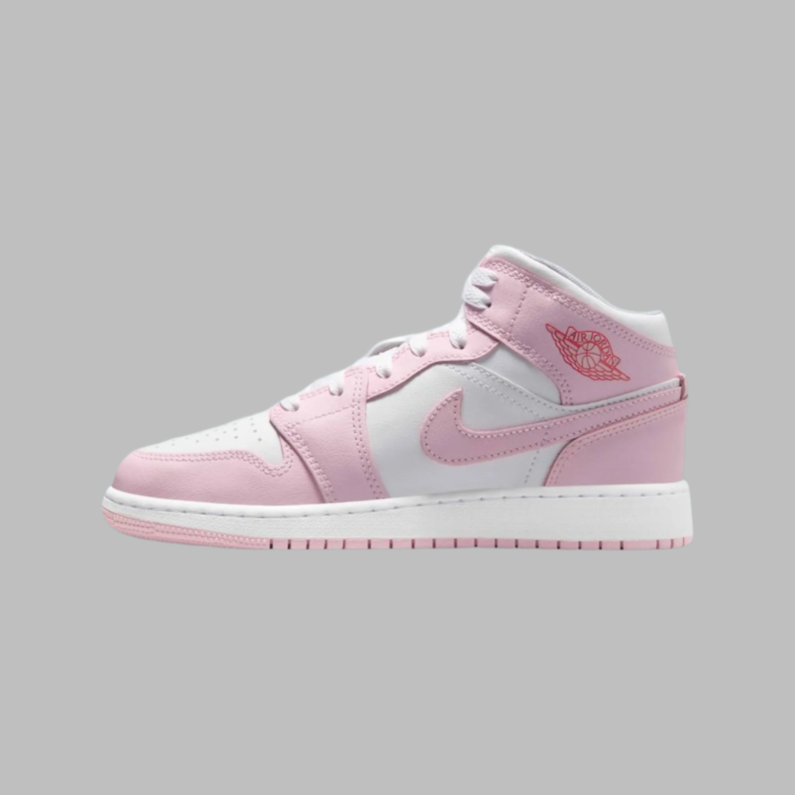 Air Jordan 1 Mid “Pink Foam Fire Red”