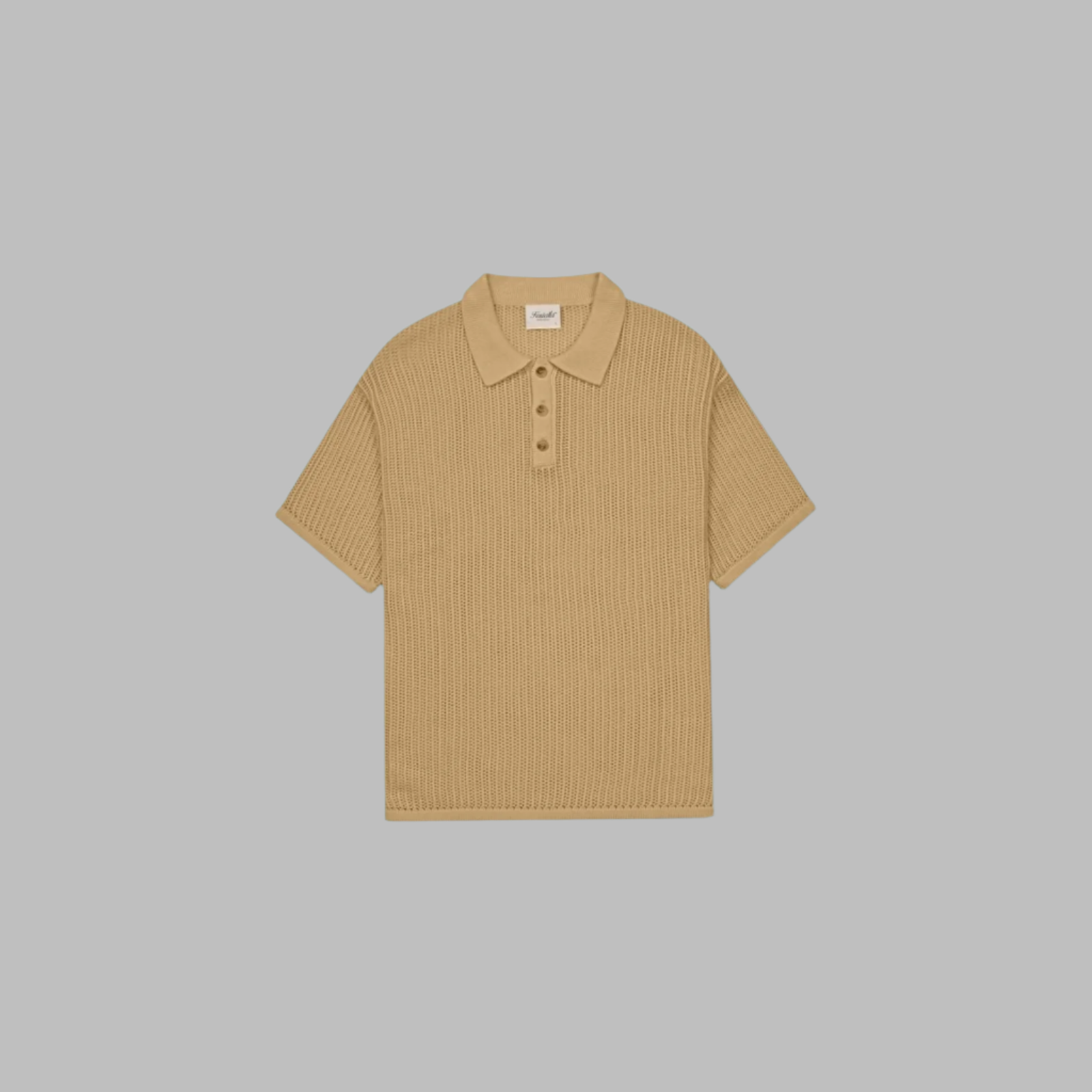 Kuwalla-Tee Knitted Polo - Beige